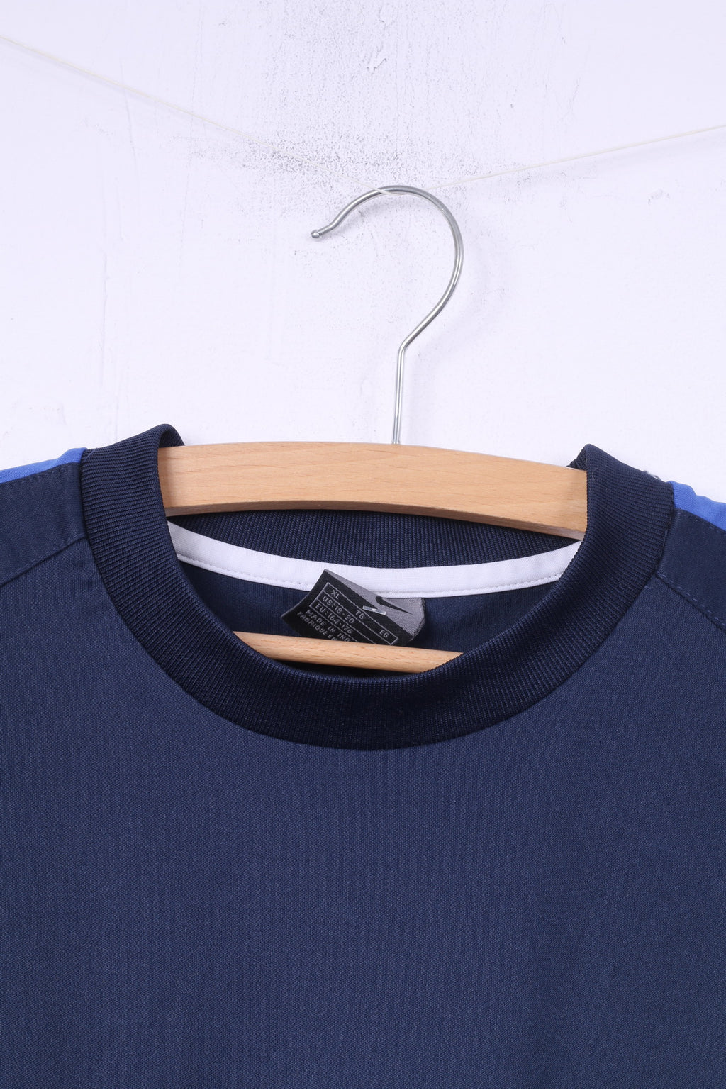 Maglia Nike da bambino XL 18-20 girocollo blu scuro sportivo