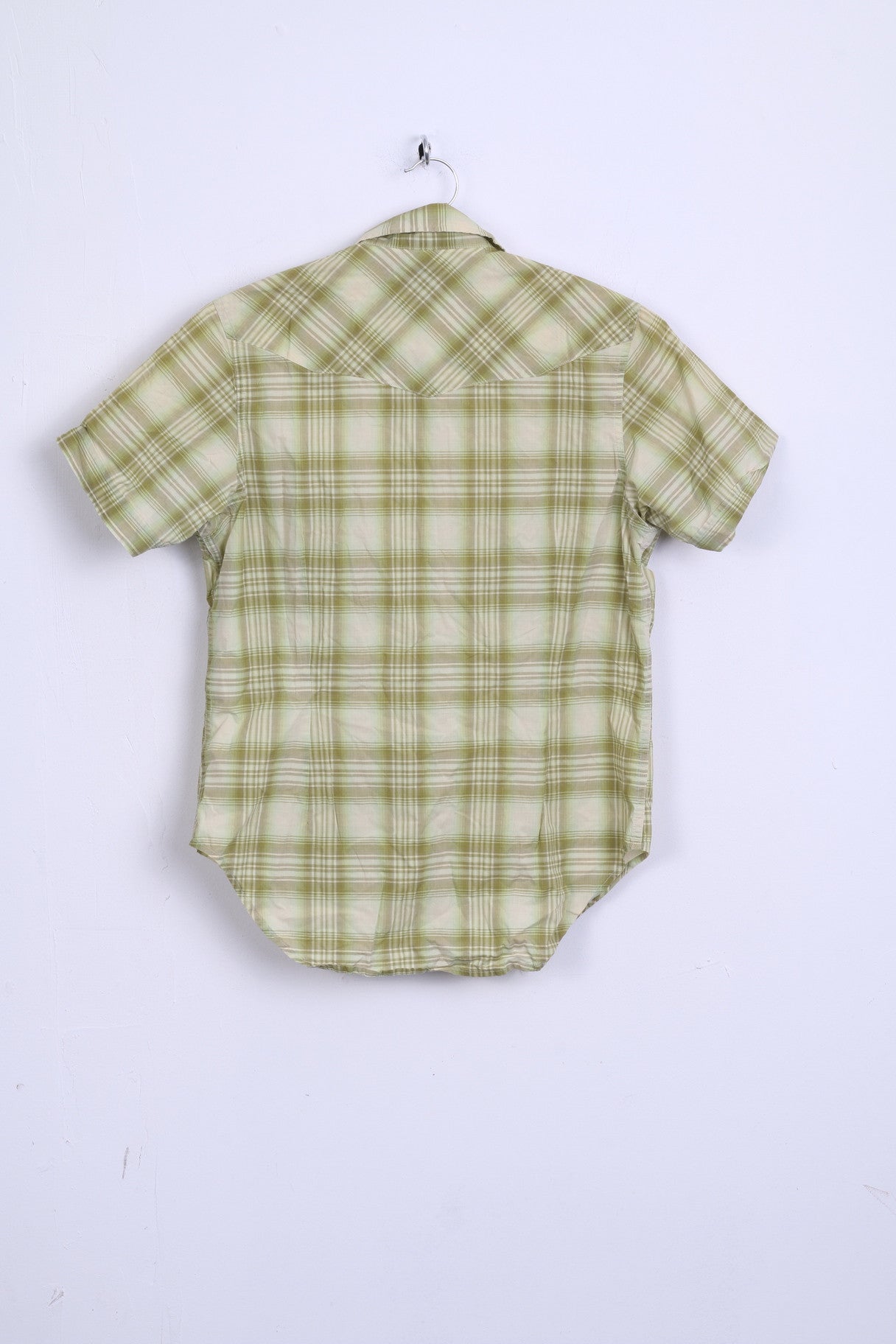 G-Star Raw Mens S Casual Shirt Short Sleeve Green Cotton