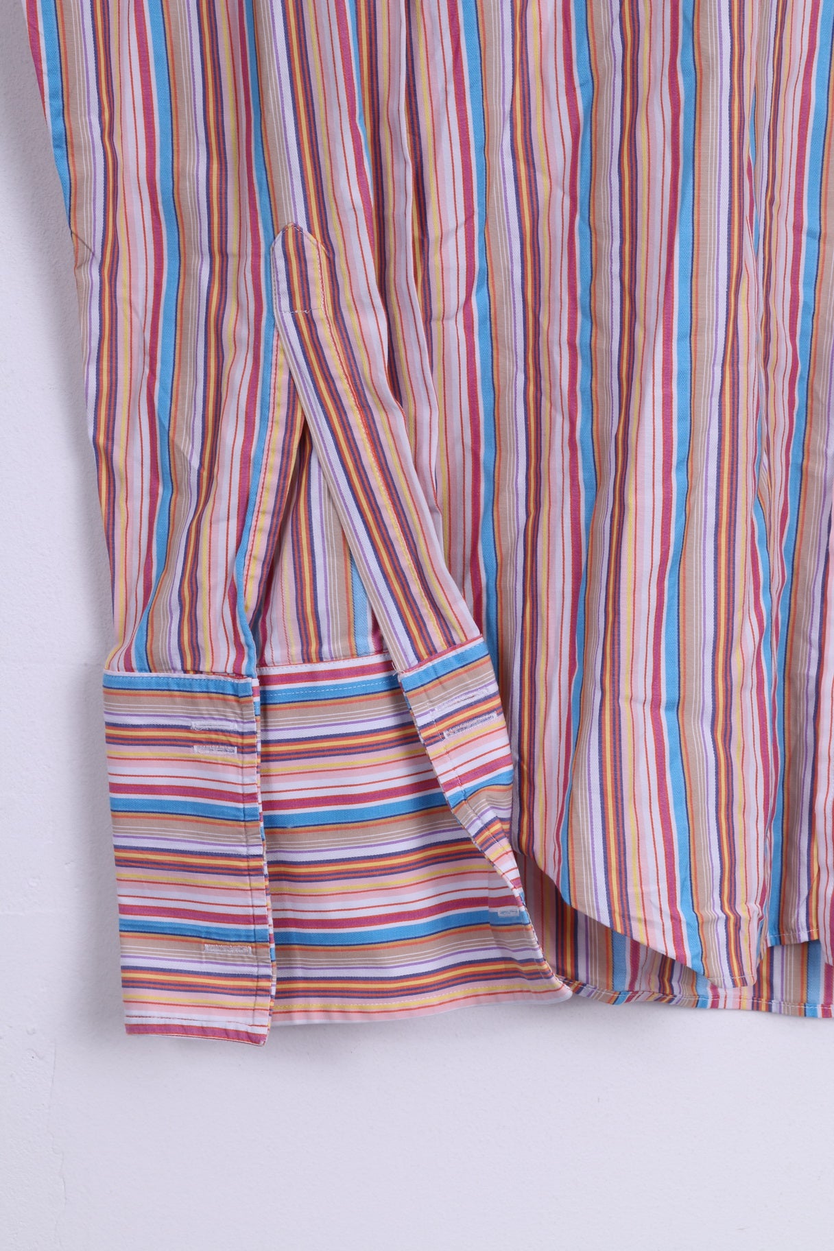 Charles Tyrwhitt London Chemise décontractée à rayures pour homme 16 41 Boutons de manchette ajustés