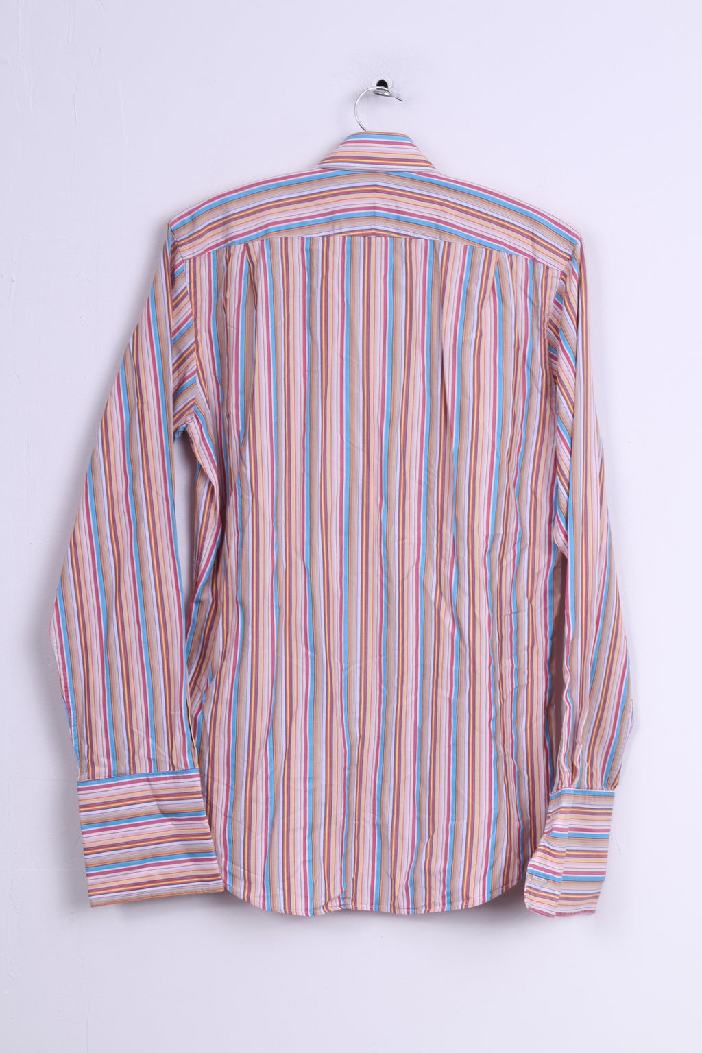 Charles Tyrwhitt London Chemise décontractée à rayures pour homme 16 41 Boutons de manchette ajustés