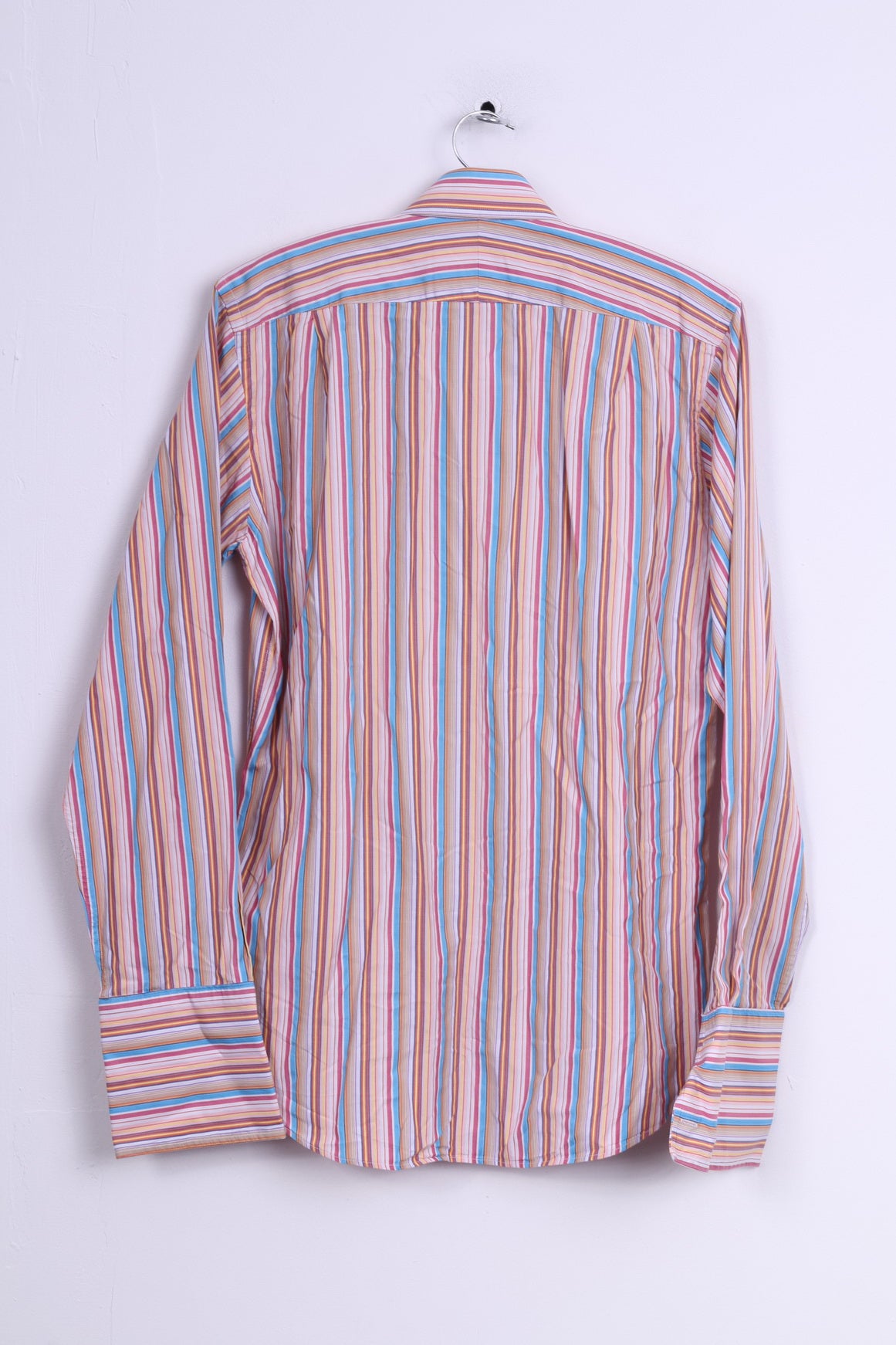 Charles Tyrwhitt London Chemise décontractée à rayures pour homme 16 41 Boutons de manchette ajustés