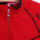 Etirel Womens S/M Fleece Top Jacket Red Zip Neck Sweatshirt - RetrospectClothes