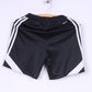 Adidas Boys 152 YL Shorts Black Sportswear Training Climalite 3 Stripe