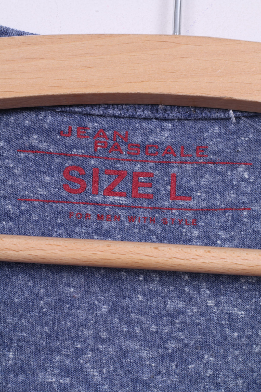 T-shirt da uomo Jean Pascale L Grapic girocollo blu Produttore internazionale di biciclette Moor Modeno LTD-1956 