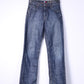 Tommy Hilfiger Boys 16 Age XL Trousers Denim Jeans Cotton Gage Blue Destructed