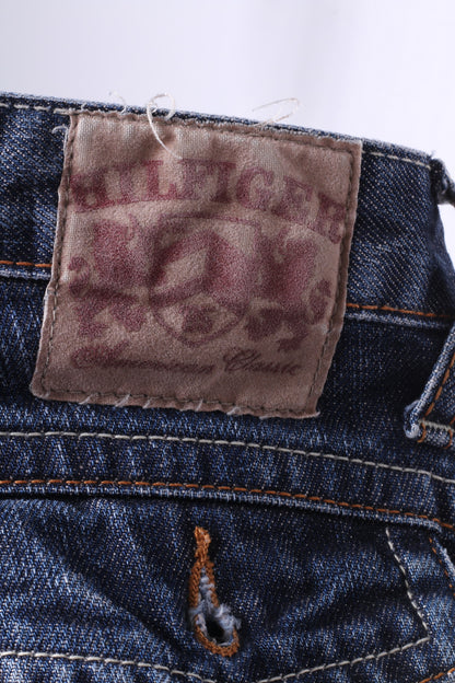 Tommy Hilfiger Pantalon en jean pour garçon 16 ans XL en coton Gage Bleu détruit