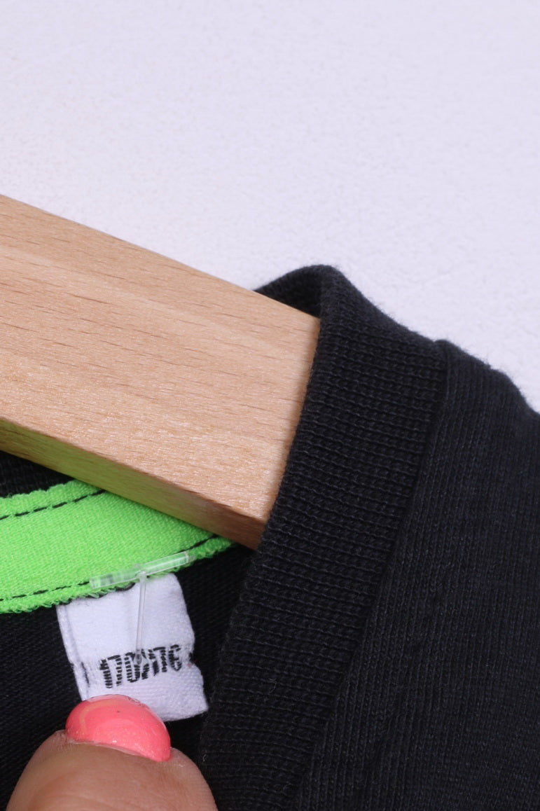 T-shirt C&amp;A Here There ragazzi 16 anni 176 Grapic cotone nero girocollo Supreme 