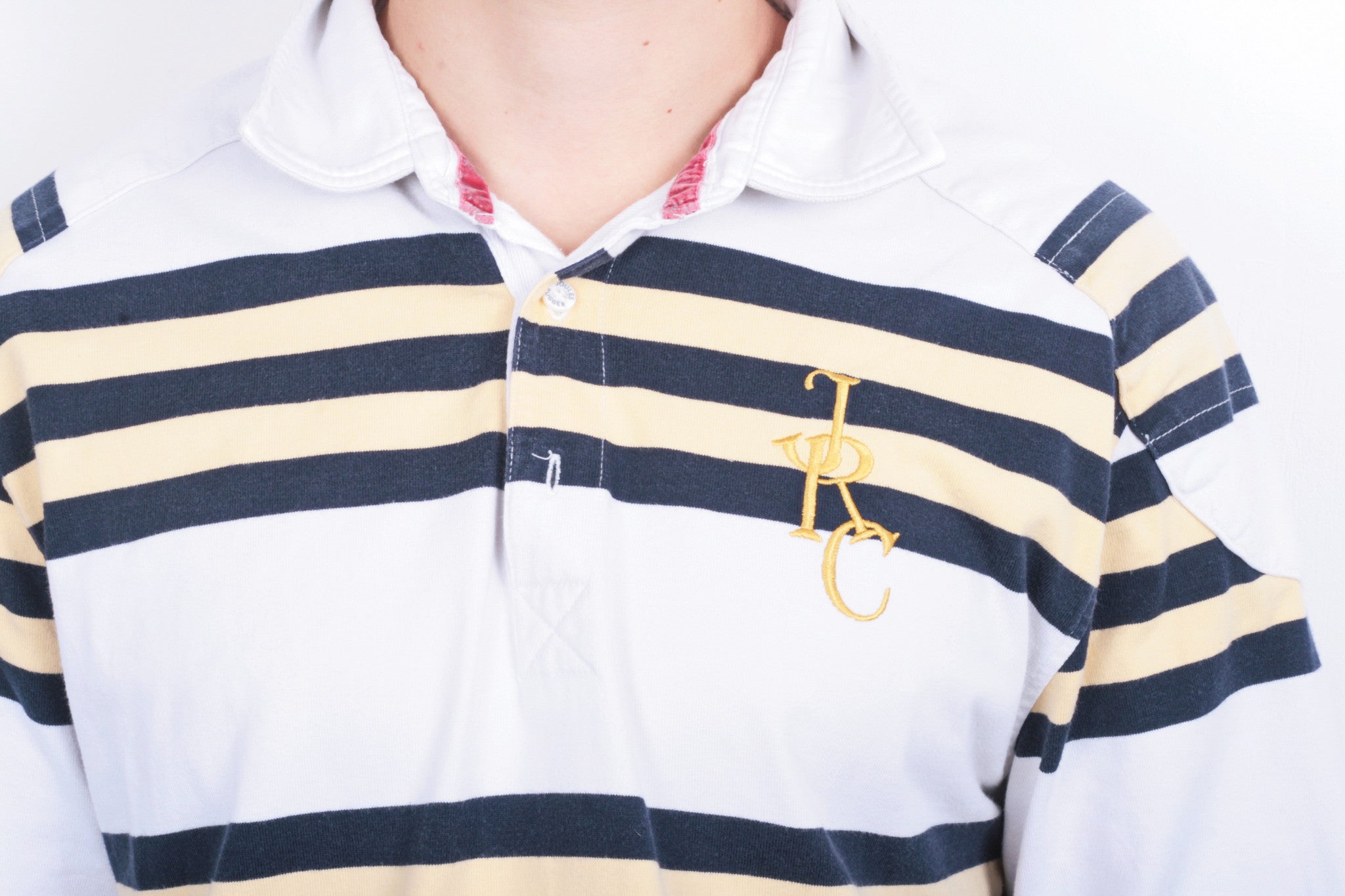 Joules Mens M Polo Shirt Rugby Club Striped Cotton - RetrospectClothes