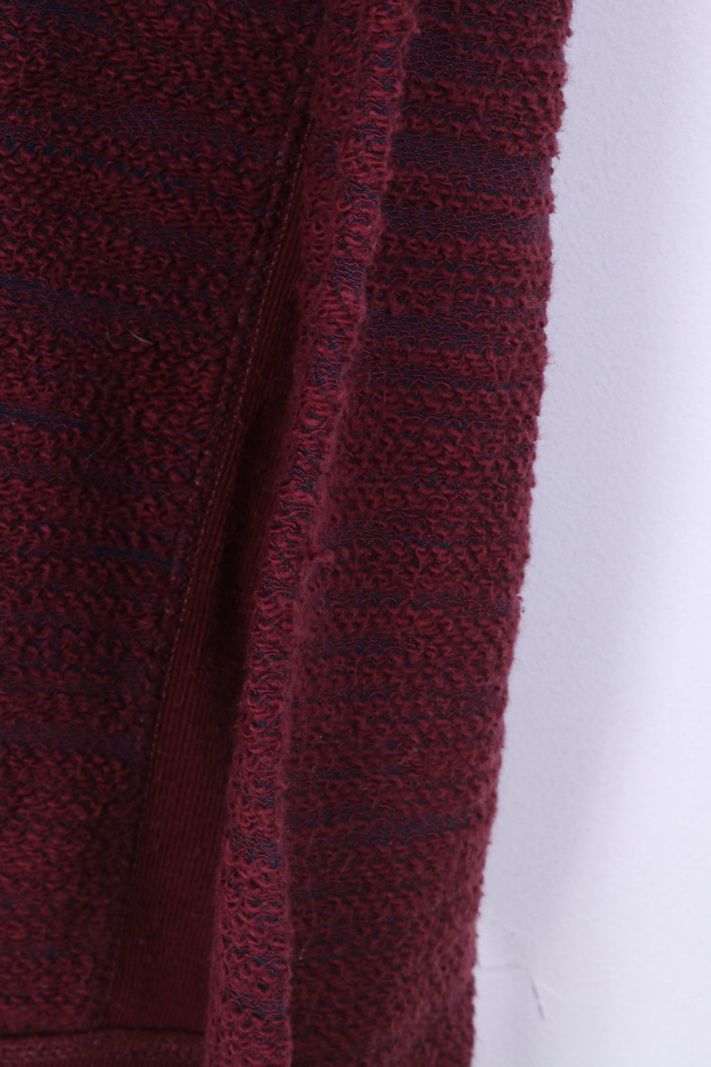 Hollister California Mens L Sweater Crew Neck Burgundy Jumper Cotton Top