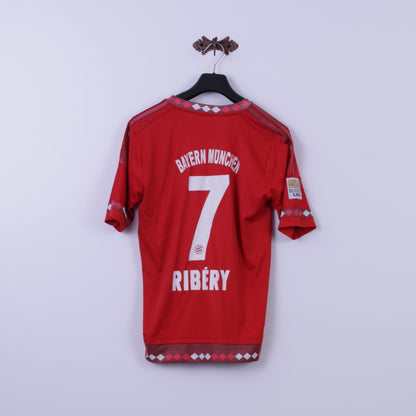 Maglia Adidas da donna 10 M rossa Bayern Munchen Football # 7 Ribery Jersey Top