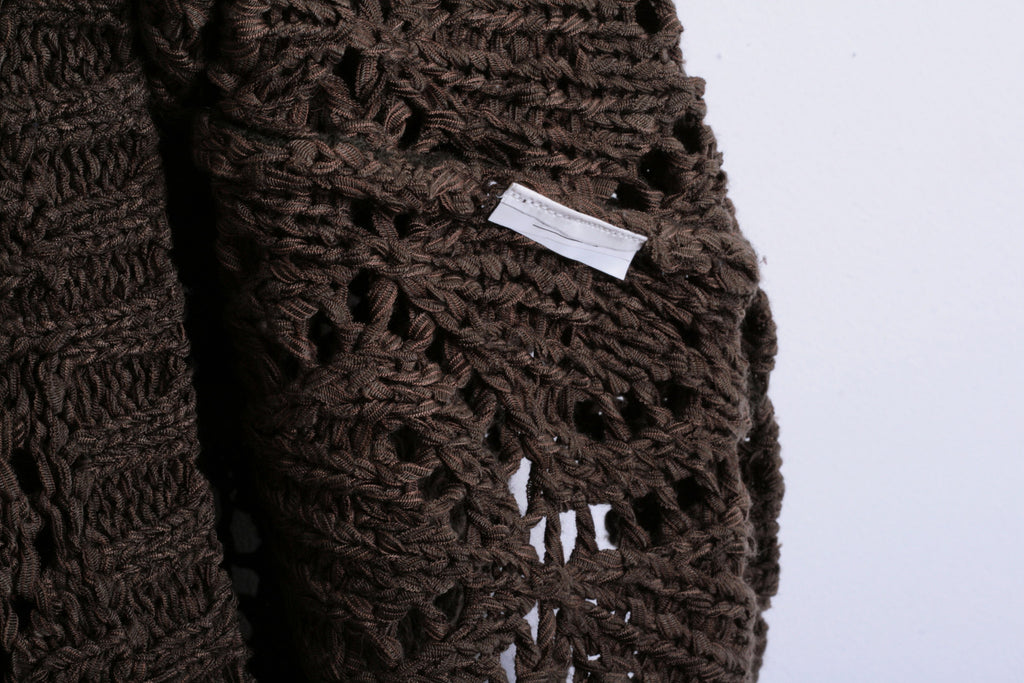 Biba Womens 3 M Sleeveless Brown Knitted Top Vest Retro - RetrospectClothes