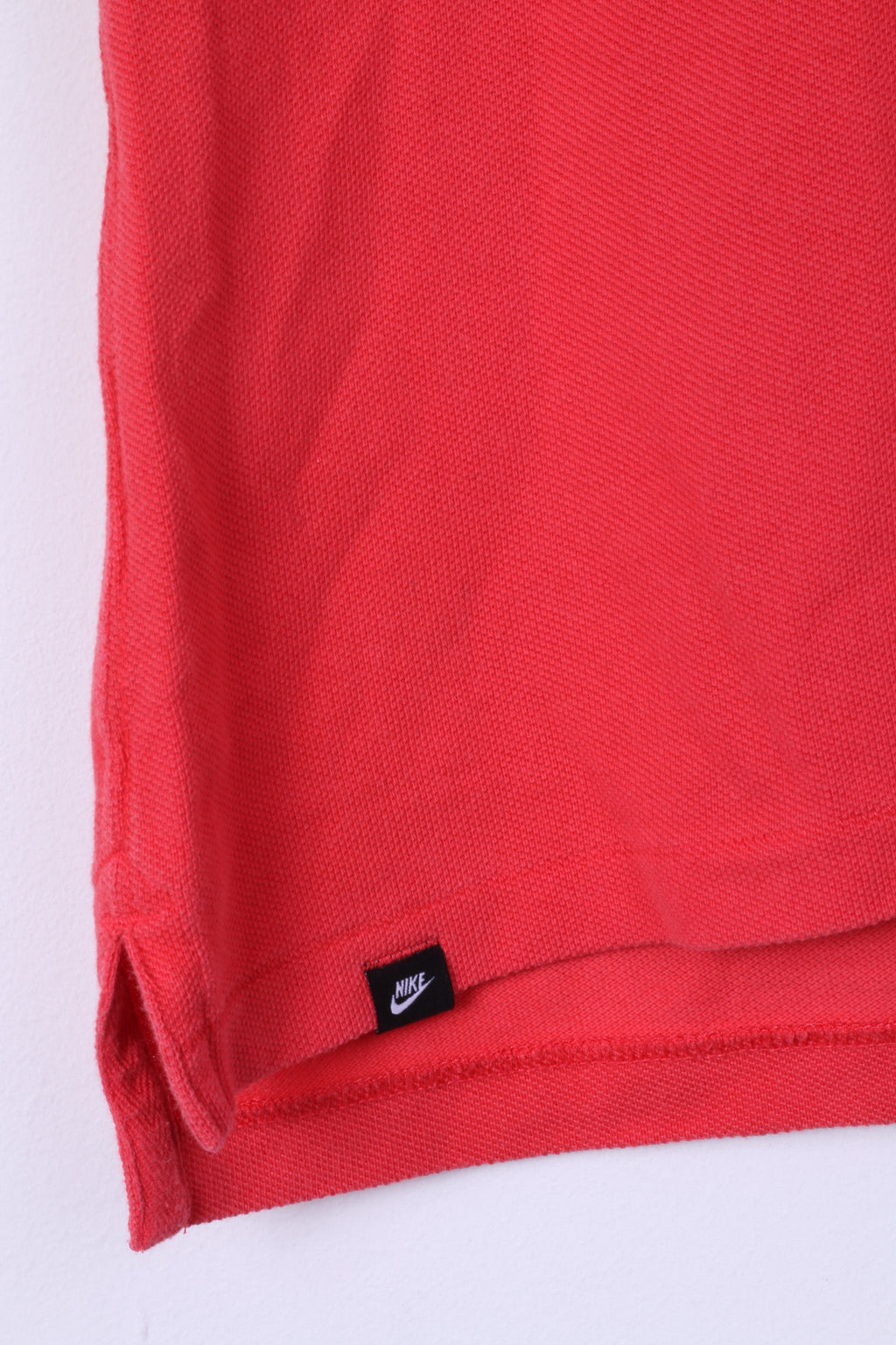 Nike Womens S Polo Shirt Peach Cotton Sportswear Top