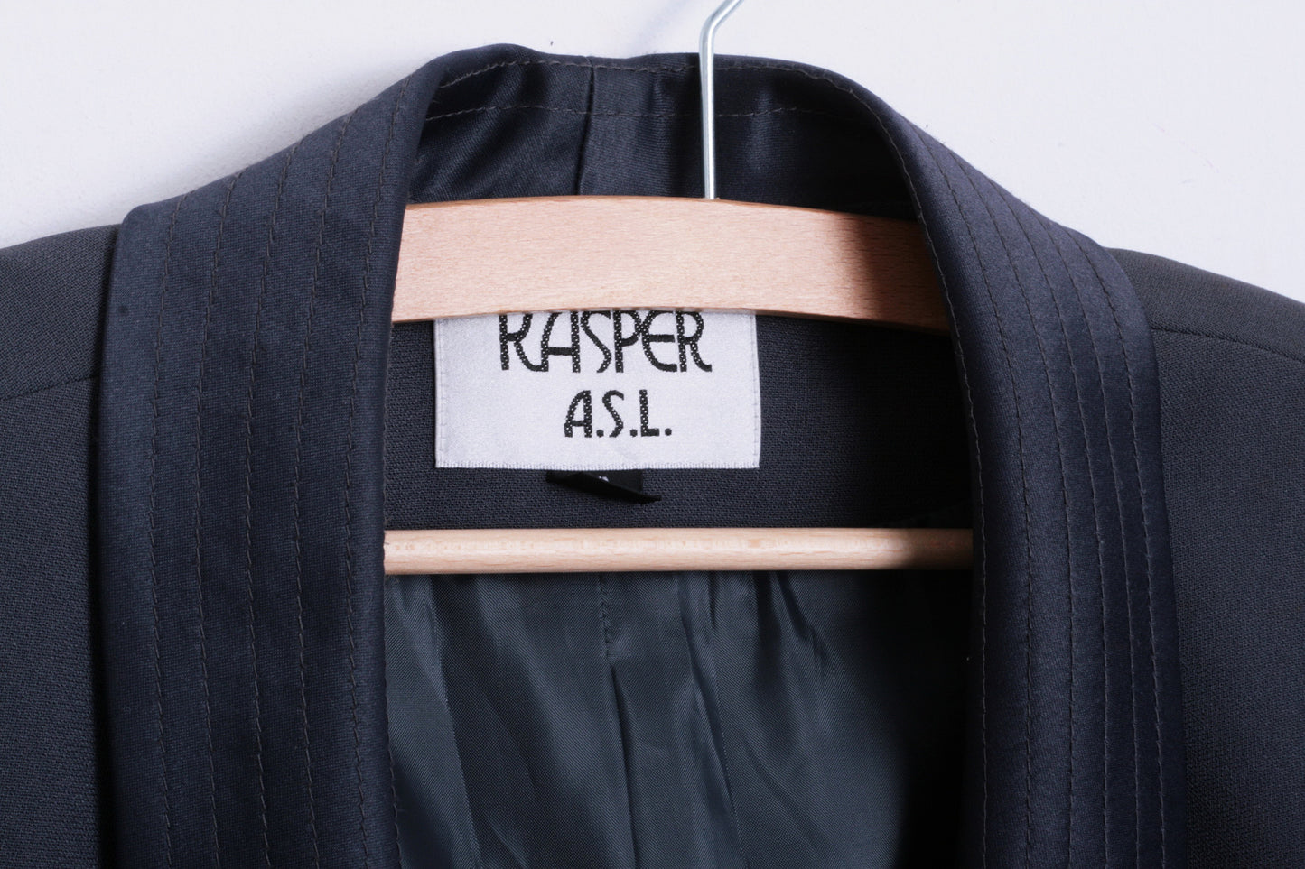 Kasper A.S.L. Womens 12 L Blazer Jacket Dark Green Top Suit Vintage - RetrospectClothes