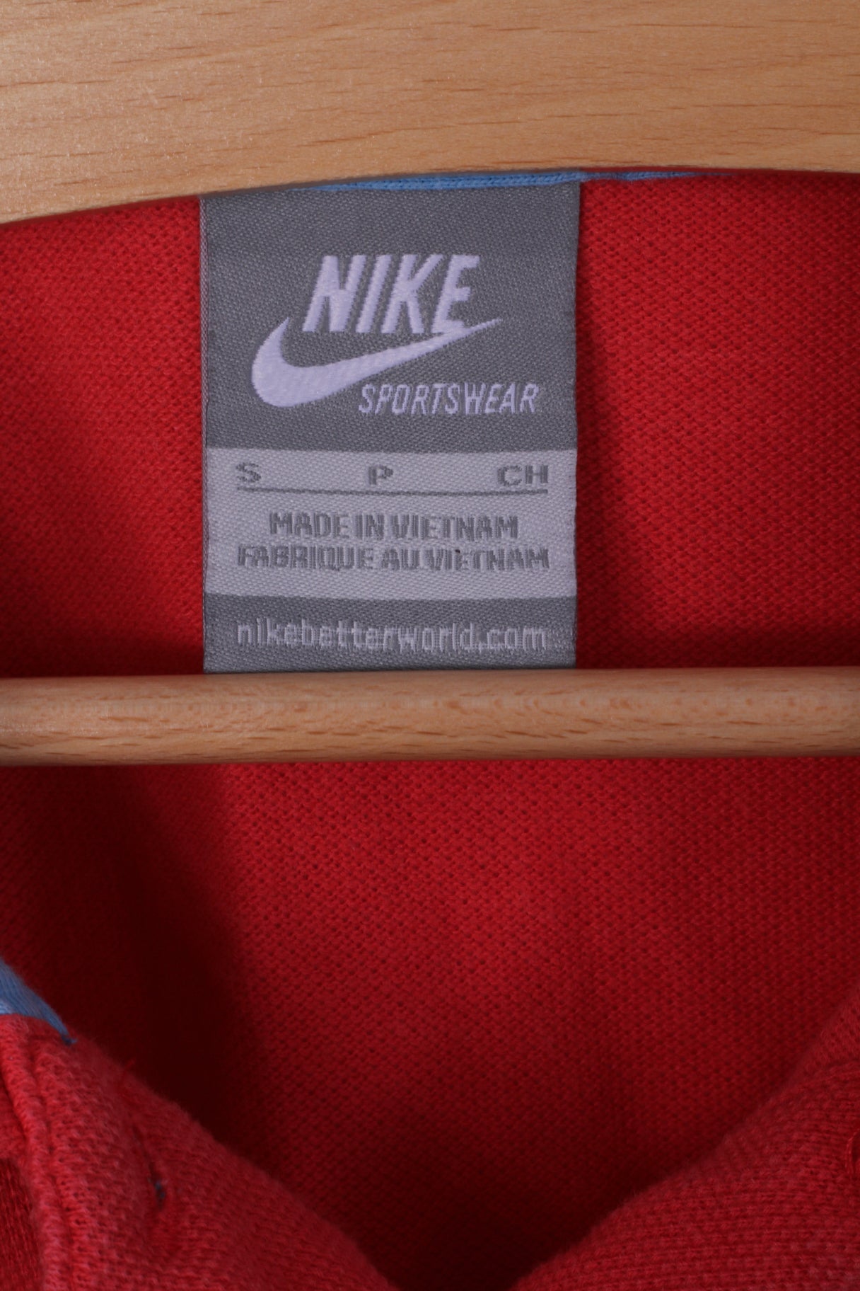 Nike Womens S Polo Shirt Peach Cotton Sportswear Top