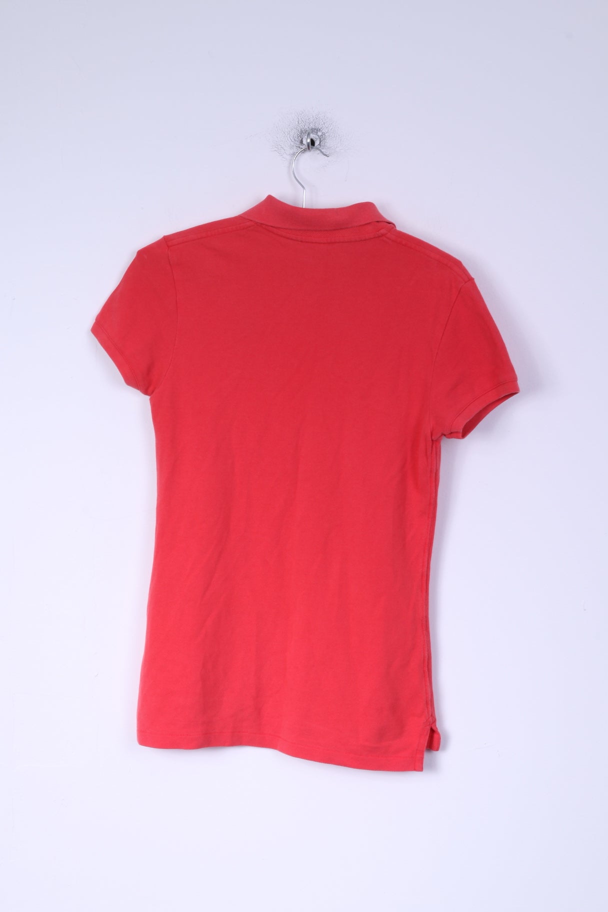 Nike Womens S Polo Shirt Peach Cotton Sportswear Top