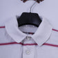 Ben Sherman Mens XL (L) Polo Shirt White Cotton Striped Eyre Street Hill Top