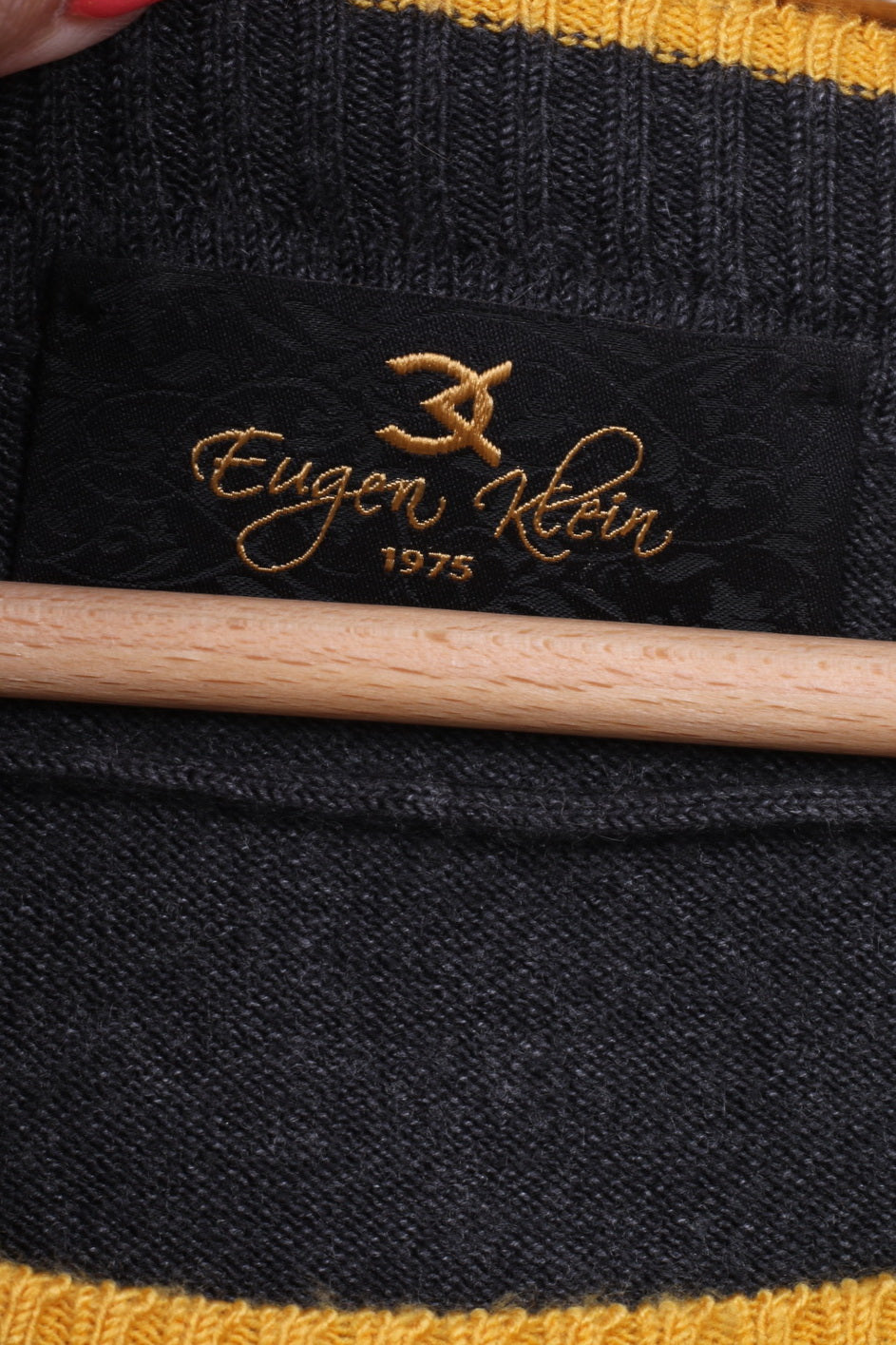 Eugen Klein Camicia da donna 20 2XL senza maniche grigia veterinaria Top multicolore davanti 