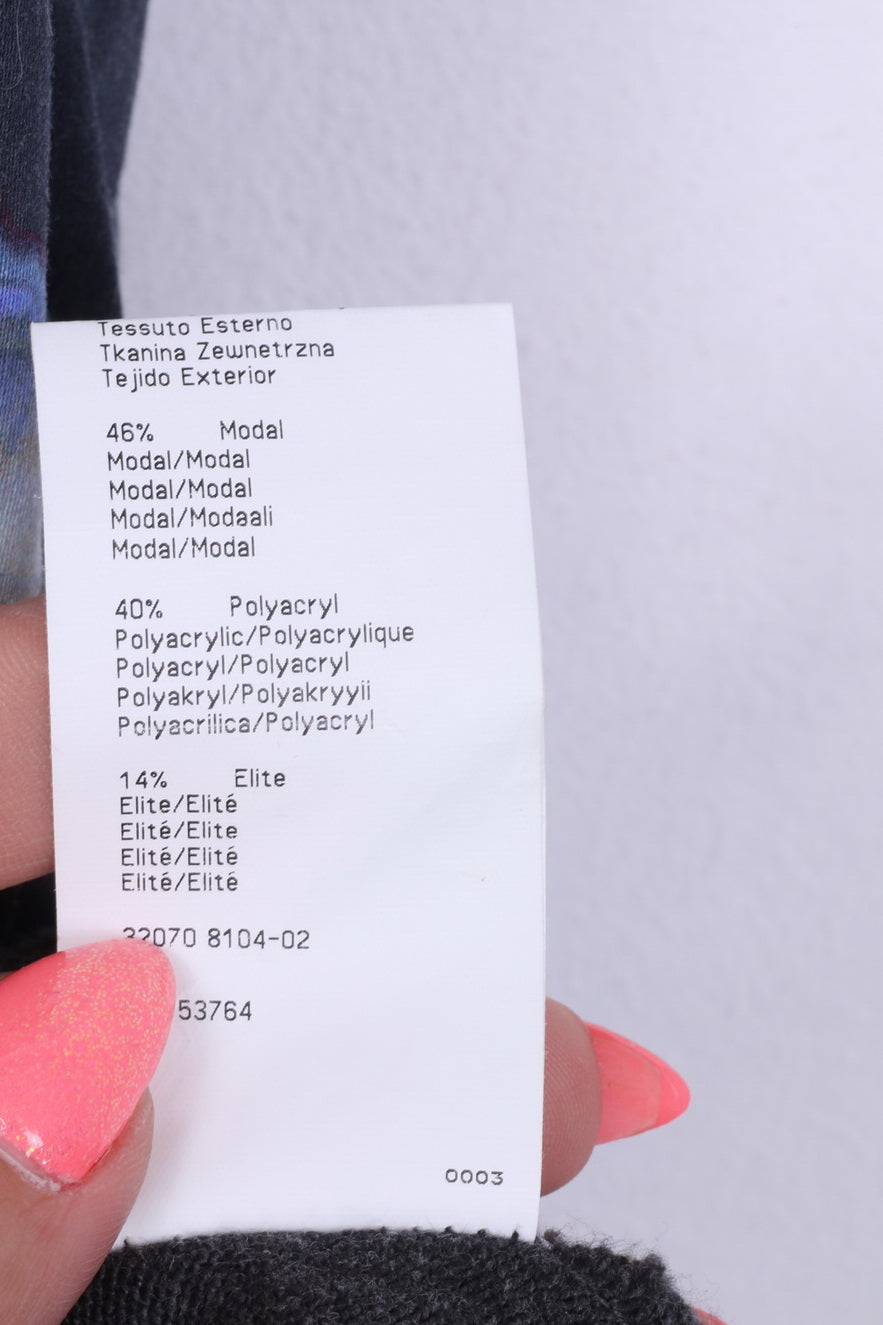 Eugen Klein Camicia da donna 20 2XL senza maniche grigia veterinaria Top multicolore davanti 