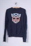 Cedar Wood State Transformes Womens M Sweatshirt Graphic Jumper Cotton Navy Sportswear