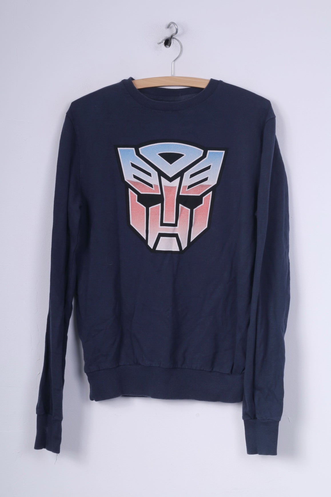 Cedar Wood State Transformes Womens M Sweatshirt Graphic Jumper Cotton Navy Sportswear