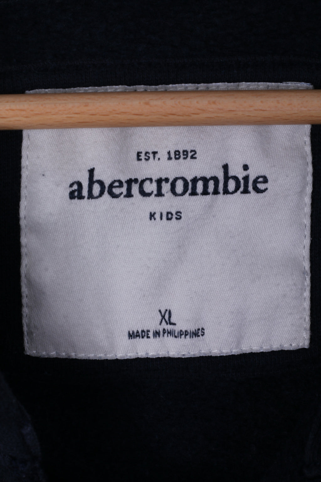 Abercrombie Kids Garçons XL 10 ans Sweat à capuche Bleu marine Poche kangourou