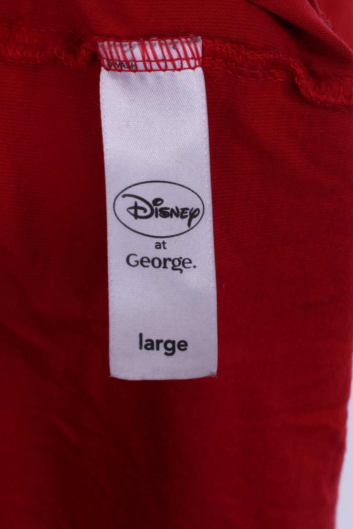 Disney at George Mens S Graphic T-Shirt Crew Neck Red I Owe It's Off To Work We Go!