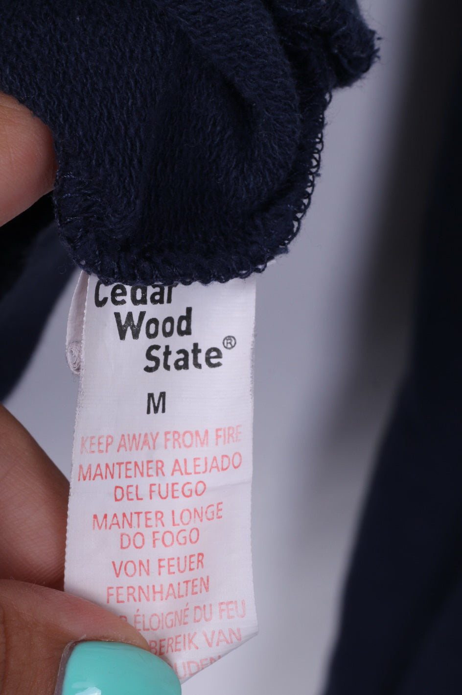 Cedar Wood State Transformes Womens M Sweatshirt Graphic Jumper Cotton Navy Sportswear