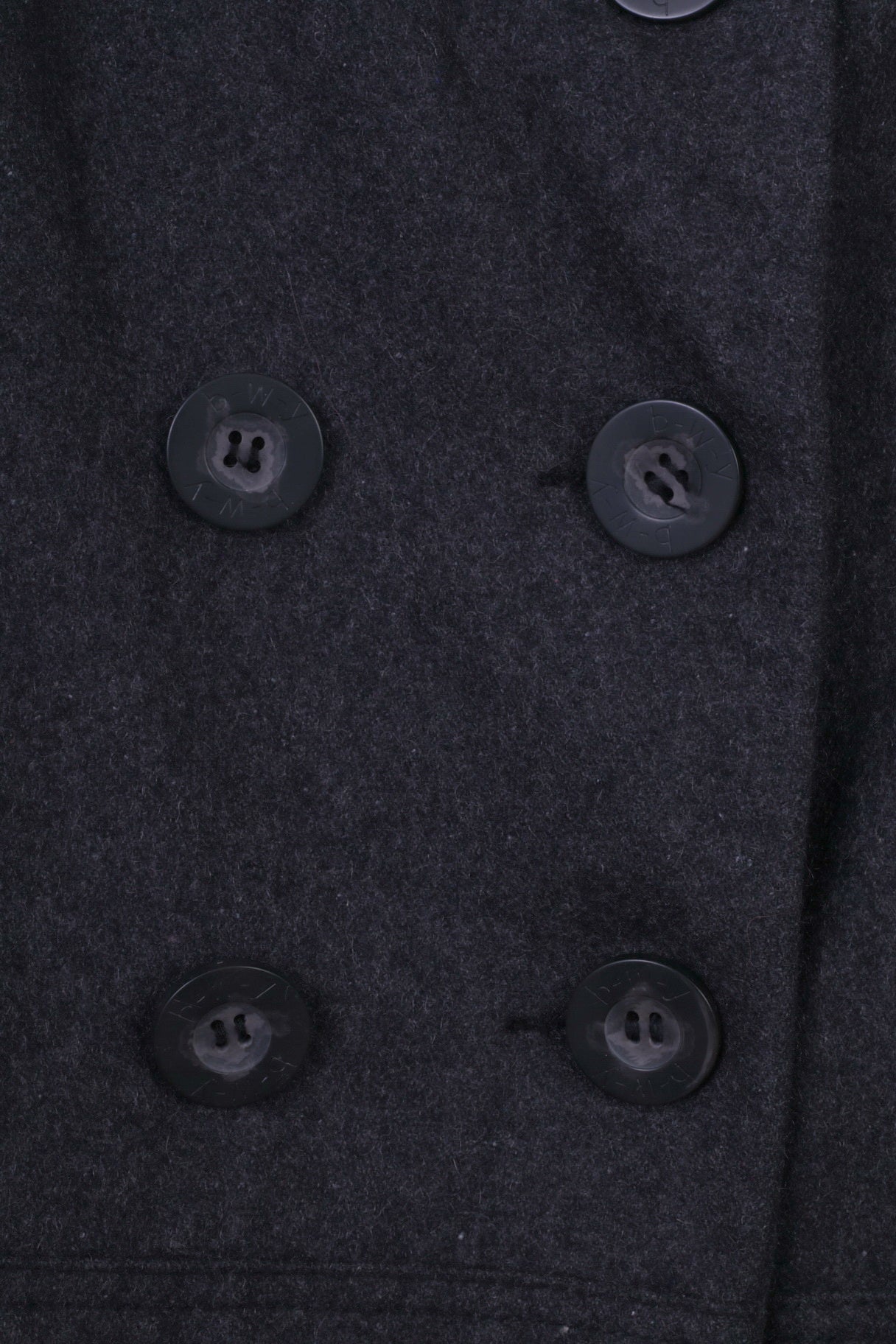 Cappotto da donna 38 M di Broadway NYC Fashion Cappotto da marinaio casual in misto lana grigia