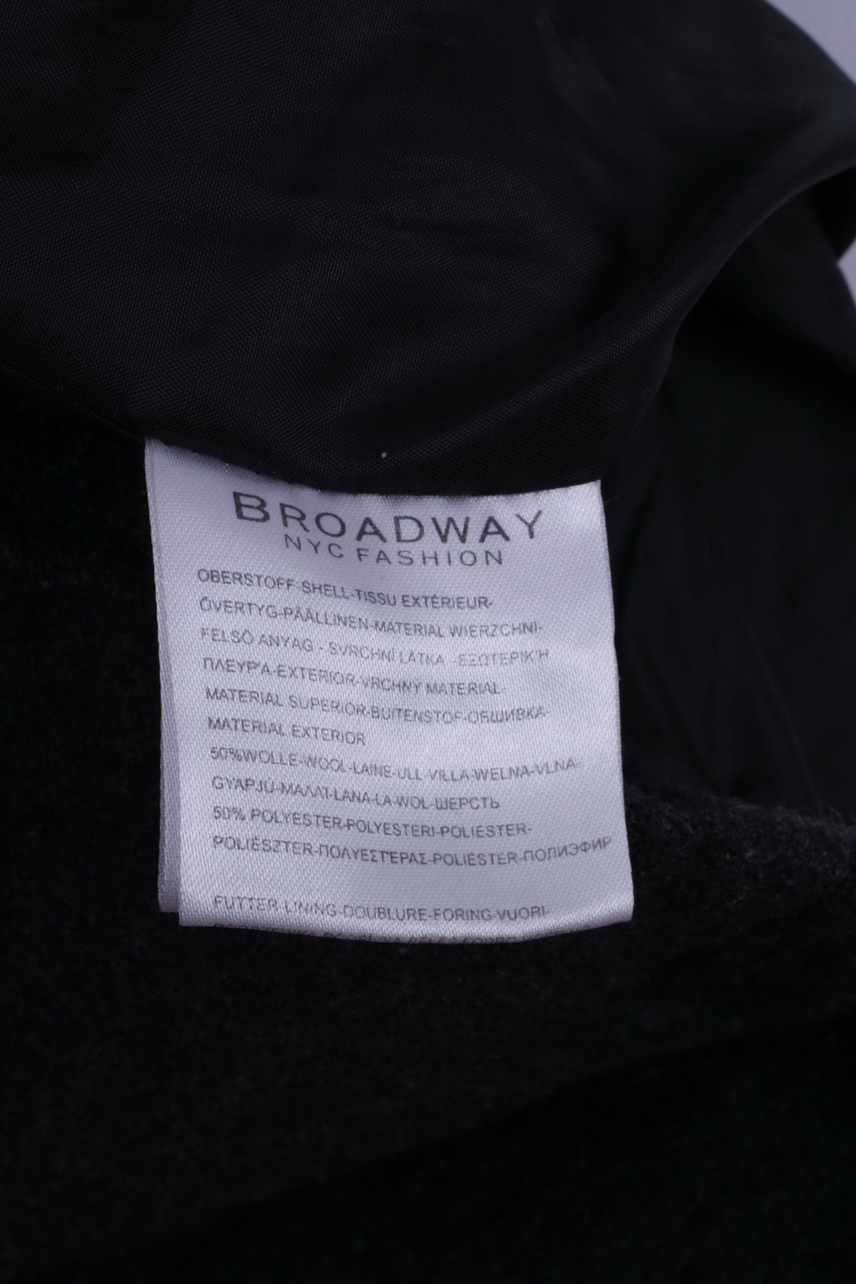 Broadway NYC Fashion Womens 38 M Coat Grey Wool Blend Casual Peacoat