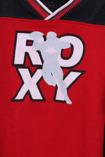 ROXY Garçons 164 Jumper Rouge V Neck Sport Sweatshirt