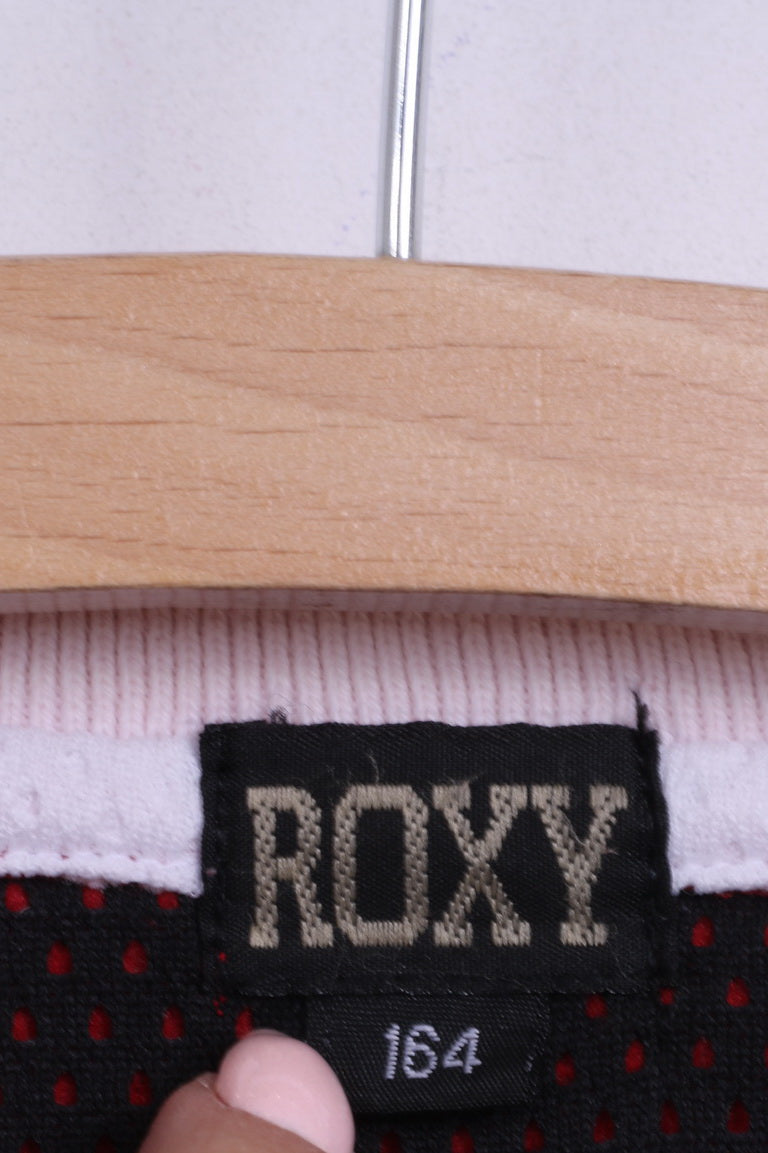 ROXY Boys 164 Jumper Red V Neck Sport Sweatshirt