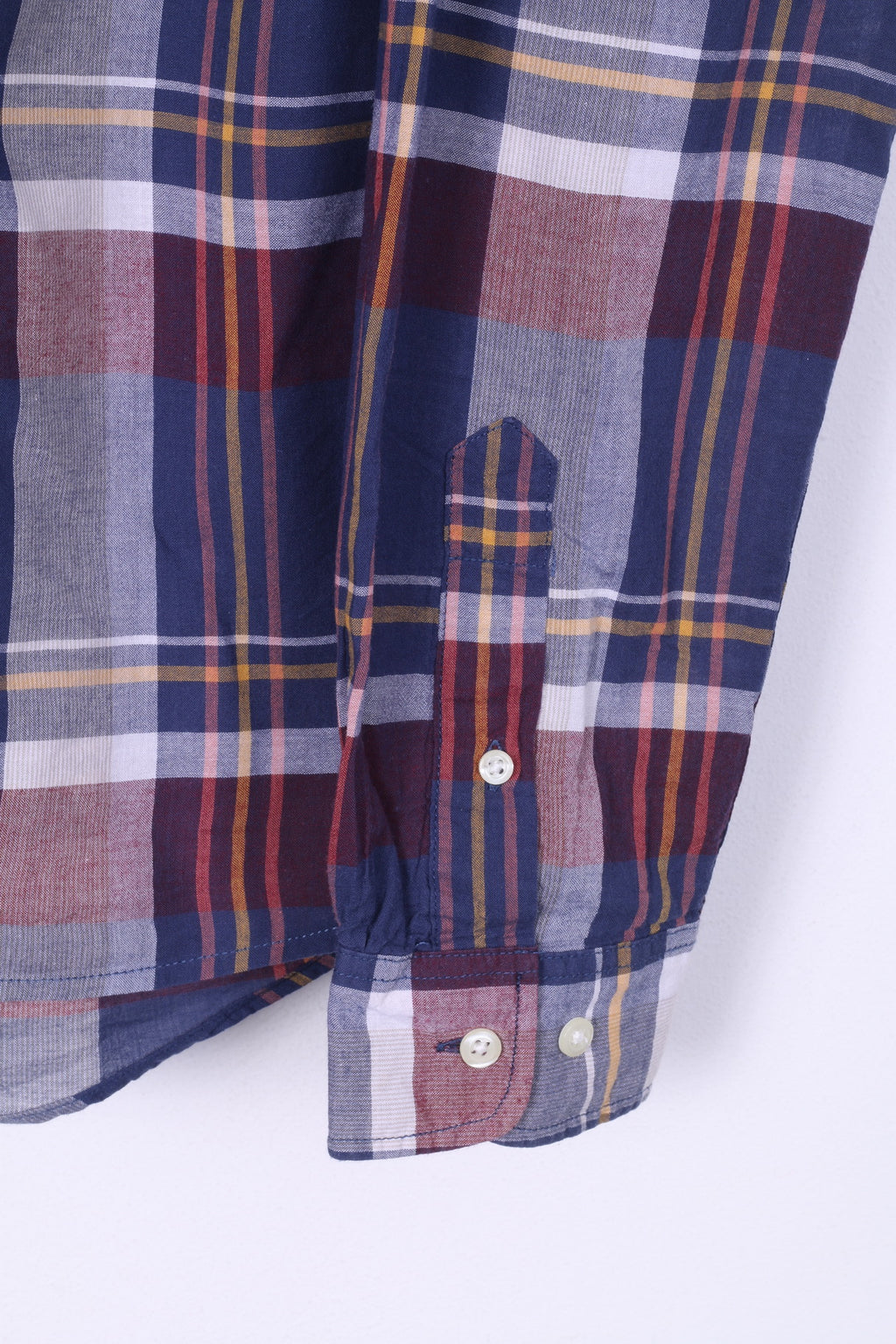 These Glory Days Mens S Casual Shirt Check Button Down Collar Regular Fit Navy Long Sleeve