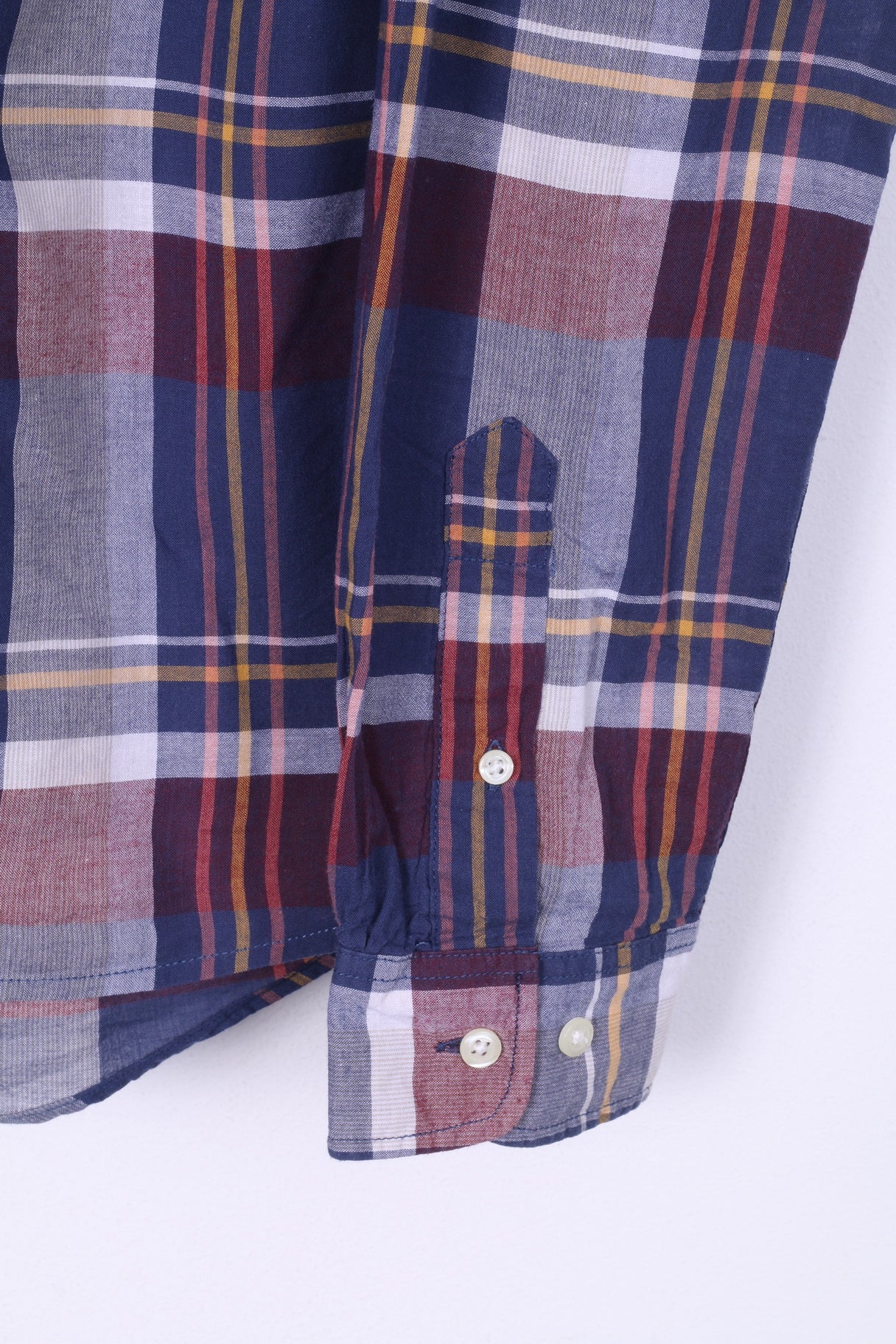 These Glory Days Mens S Casual Shirt Check Button Down Collar Regular Fit Navy Long Sleeve