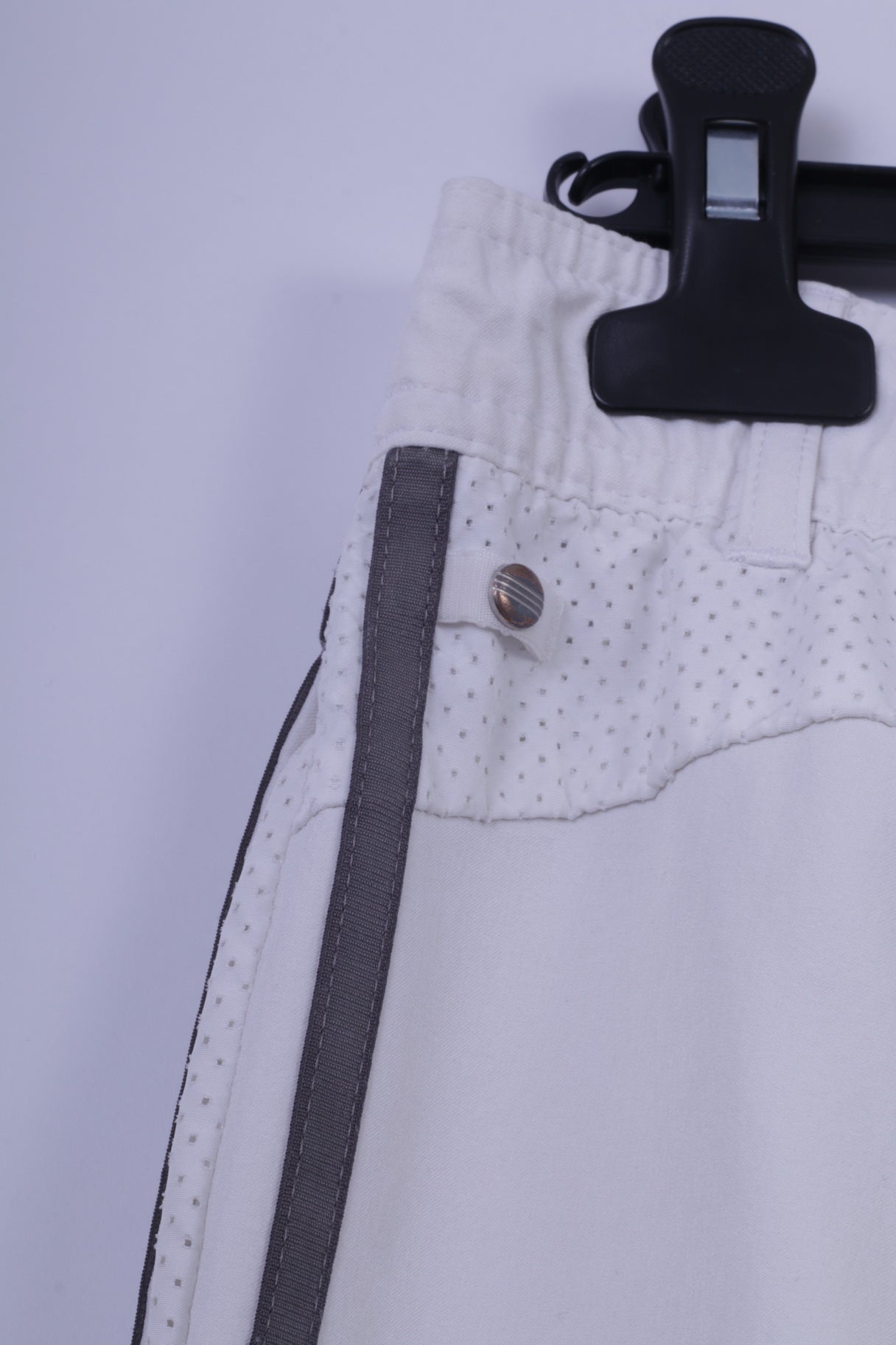 Adidas Womens 18 44 Trousers White Clima 365 Nylon Elastane Blend Sport Pants