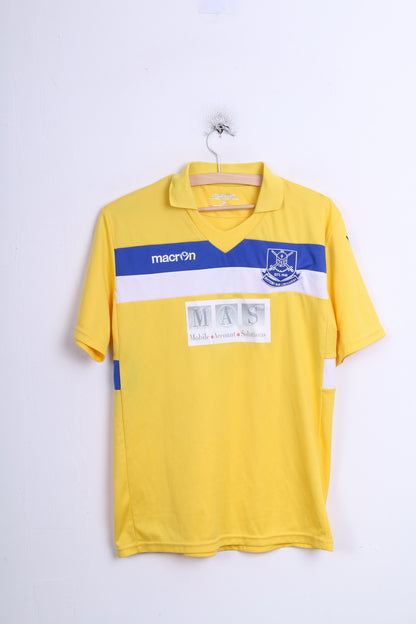 Potters Bar Crusaders Macron Mens S Polo Shirt Yellow Sport - RetrospectClothes