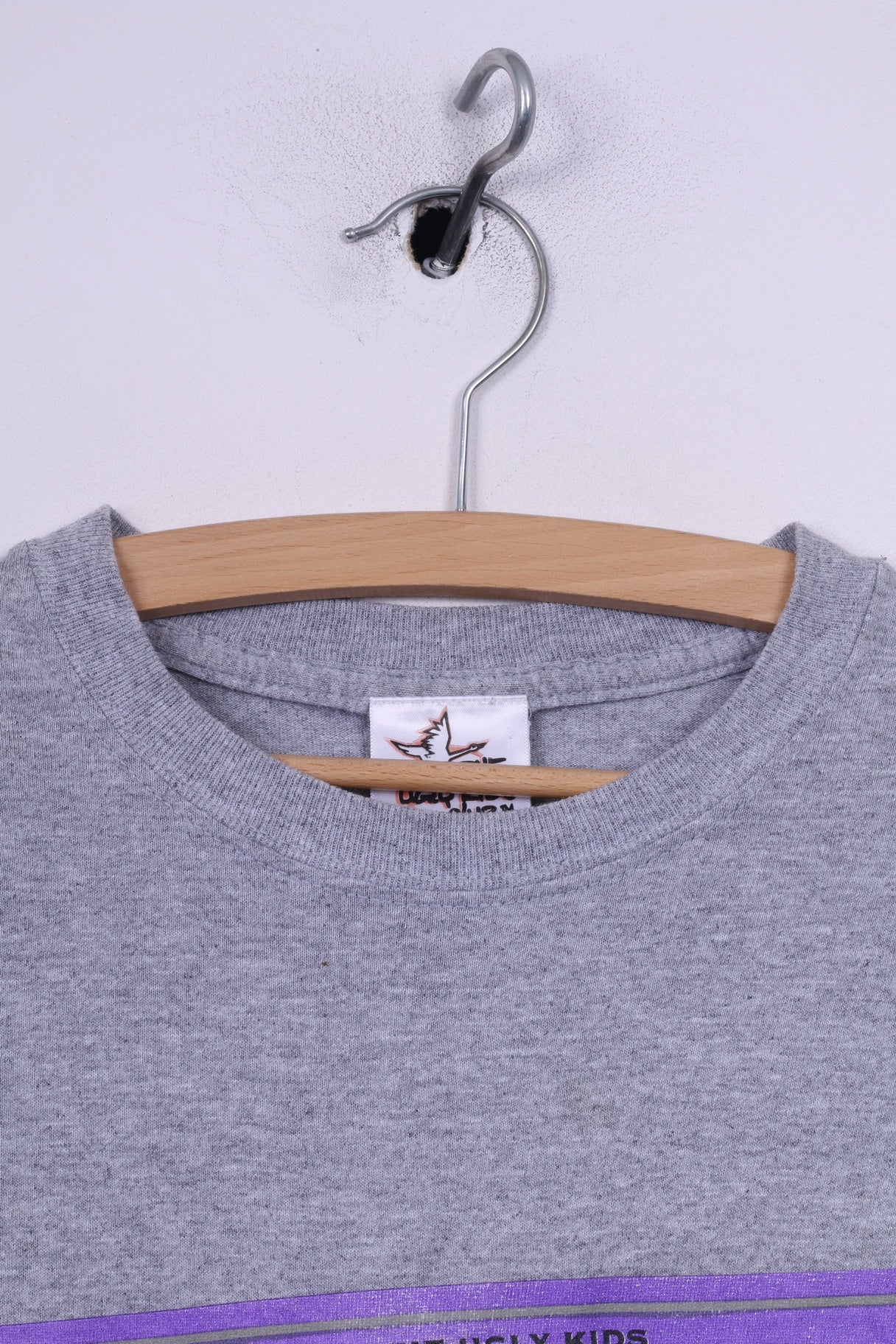 The Ugly Kids Club T-shirt graphique à manches courtes et col rond pour homme Gris 