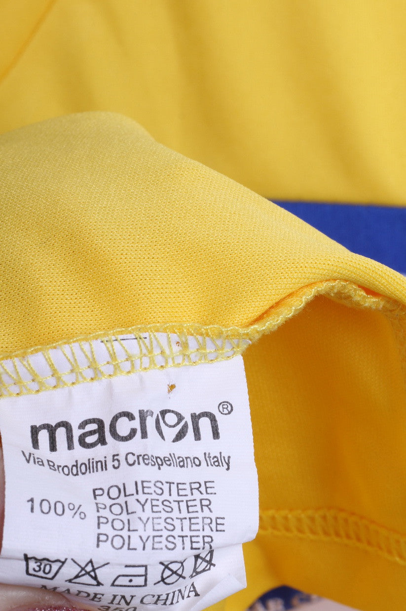 Potters Bar Crusaders Macron Mens S Polo Shirt Yellow Sport - RetrospectClothes