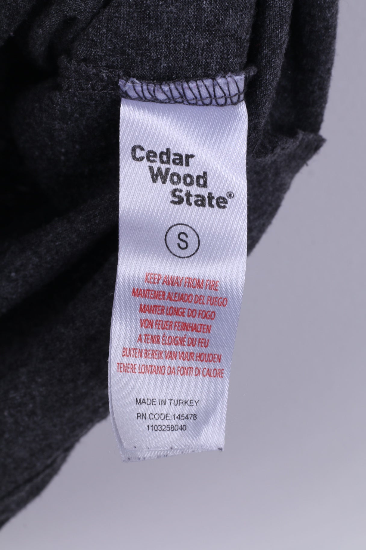 Cedar Wood State Coca -Cola T-Shirt S pour hommes, haut en coton gris graphique 