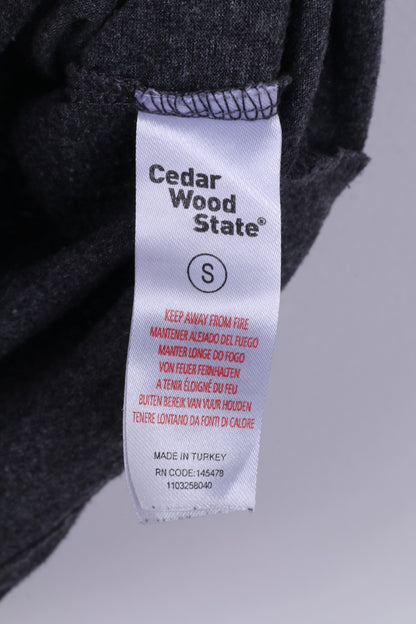 Cedar Wood State Coca -Cola Mens S T-Shirt Graphic Grey Cotton Top