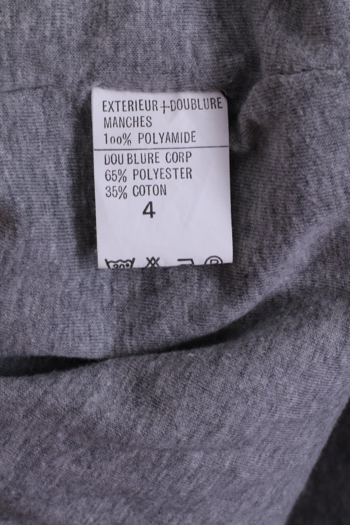 Volblanc Mens L Jacket Black Hooded Top Stand Up Collar Clasp