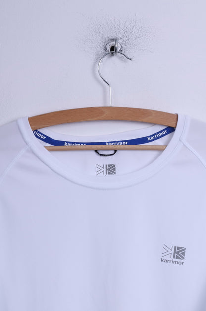 T-shirt Karrimor da uomo XXL da corsa bianca sportiva traspirante