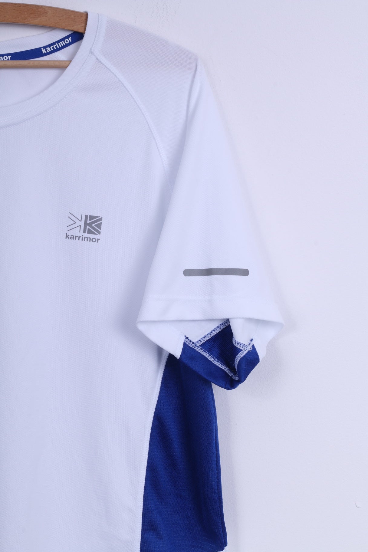 T-shirt Karrimor da uomo XXL da corsa bianca sportiva traspirante