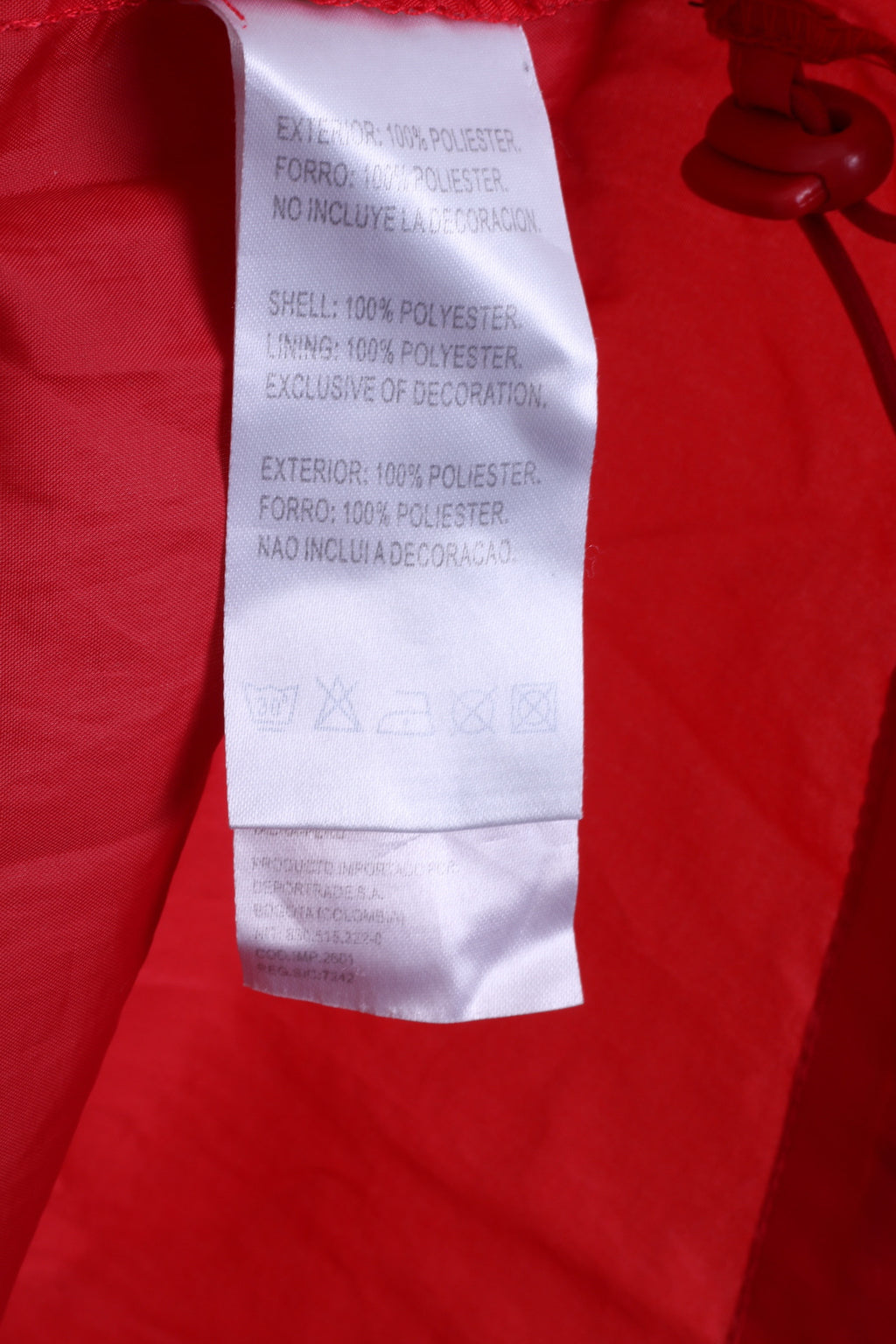 JOMA Womens M Jacket Red Hooded Top Full Zip Stand Up Collar