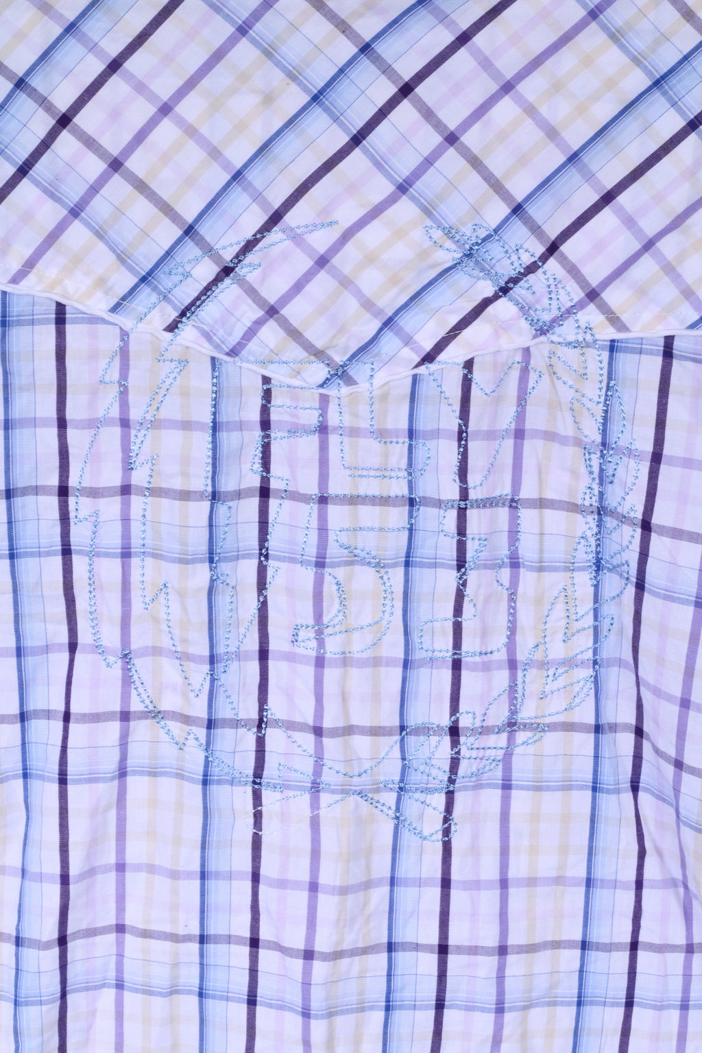 FLY 53 Chemise décontractée pour homme XXL (M) Blanc Bleu à carreaux en coton à manches courtes