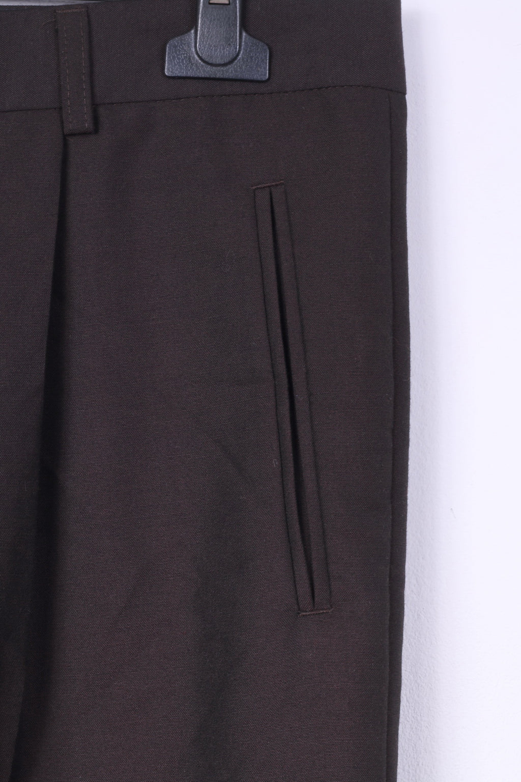 Calvin Cooper New York Men 54 44 Suit Brown Blazer Single Breasted Trousers Wool 2 Piece