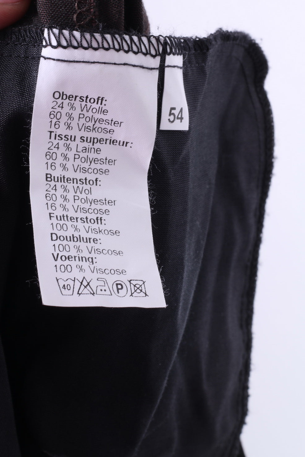 Calvin Cooper New York Men 54 44 Suit Brown Blazer Single Breasted Trousers Wool 2 Piece