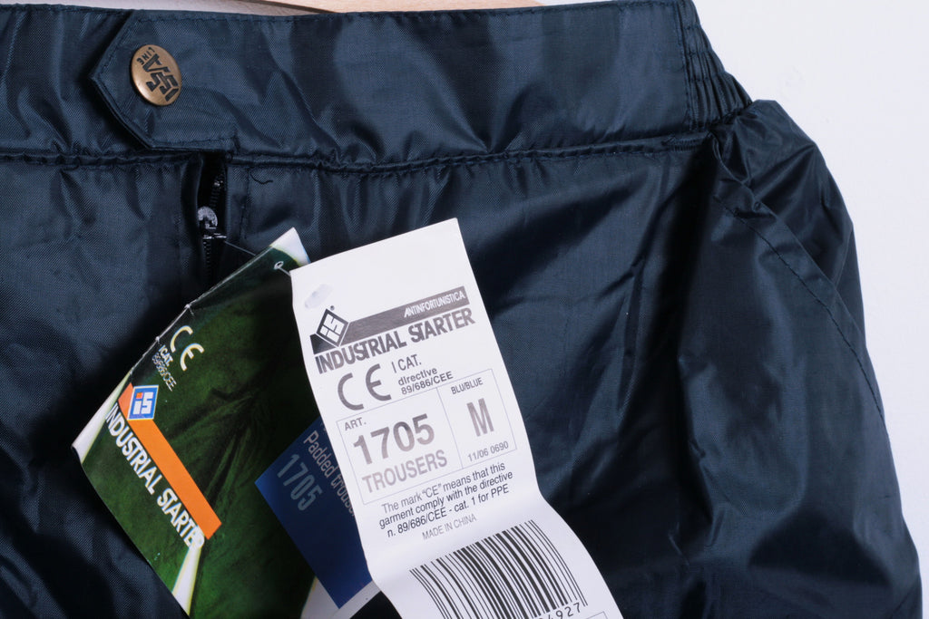 Industrial Starter Womens M Trousers Work Padded Navy Blue Winter Soluzioni Aziendali - RetrospectClothes