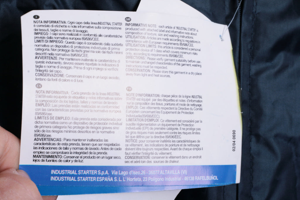 Industrial Starter Womens M Trousers Work Padded Navy Blue Winter Soluzioni Aziendali - RetrospectClothes