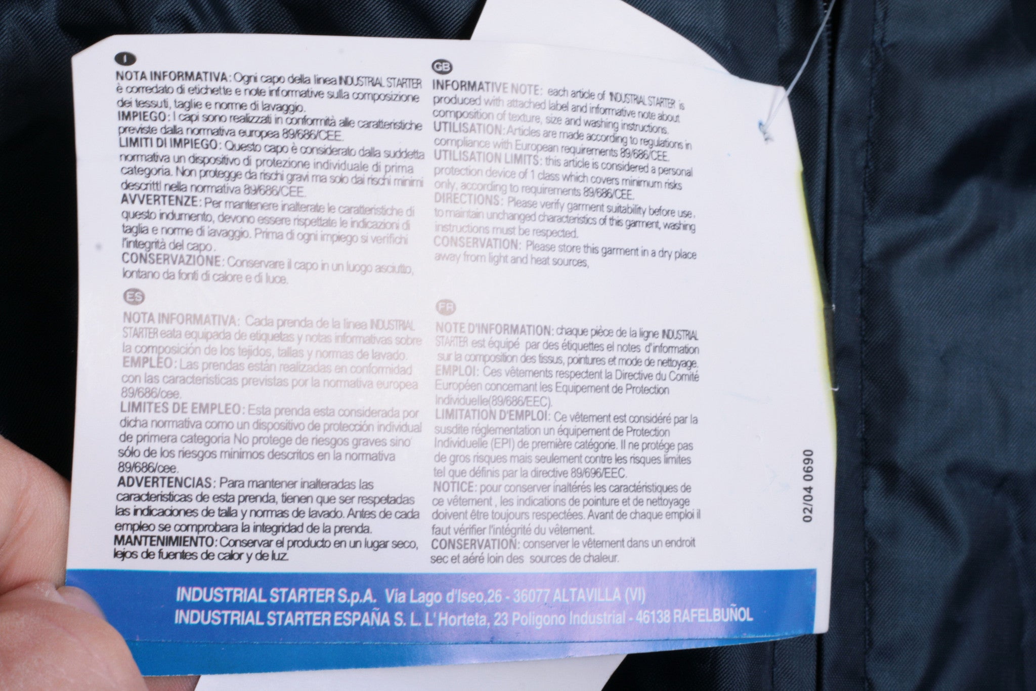 Industrial Starter Womens M Trousers Work Padded Navy Blue Winter Soluzioni Aziendali - RetrospectClothes