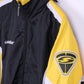 Saller Mens L Jacket Black Nylon Waterproof Hidden Hood Lightweight Training Top